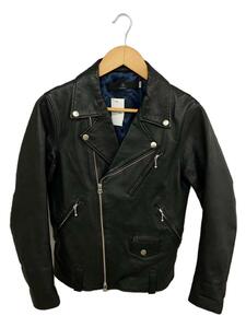 BEAUTY&YOUTH UNITED ARROWS* double rider's jacket /S/ mountain sheep leather /BLK/ plain /1225-199-6972