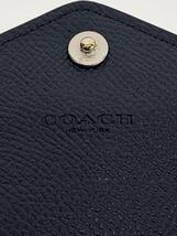 COACH◆長財布/レザー/無地/レディース_画像3