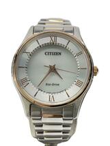 CITIZEN◆ソーラー腕時計/アナログ/ステンレス/SLV/SLV/E031-S110955_画像1