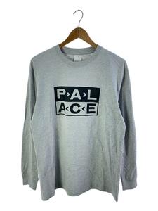 PALACE◆P A L LONGSLEEVE/L/コットン/GRY