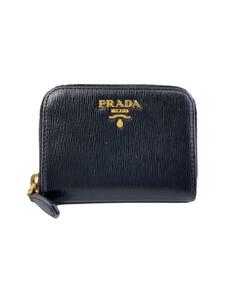 PRADA◆コインケース/レザー/BLK/無地/レディース/1MM268