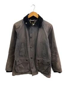 Barbour◆ジャケット/36/コットン/GRY/無地/1202135/SL BEDALE/オイルド/使用感考慮