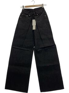 JOHN LAWRENCE SULLIVAN◆ボトム/S/コットン/BLK/ブラック/JLSW-15/RIGID DENIM WIDE PANTS