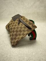 GUCCI◆ウエストバッグ_GGキャンバス/キャンバス/BRW_画像2