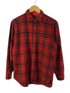 PENDLETON◆長袖シャツ/L/ウール/RED/チェック