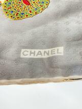 CHANEL◆スカーフ/シルク/WHT/総柄/レディース_画像3