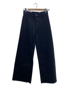 ZARA◆MARINE STRAIGHT HIGH-WAIST JEANS/38/コットン/ブラック/1934/246/800