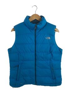 THE NORTH FACE◆ダウンベスト/L/ポリエステル/BLU