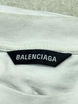 BALENCIAGA◆長袖Tシャツ/XS/コットン/WHT/541878 TJVD8_画像3