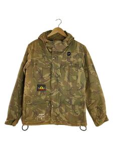 A BATHING APE◆マウンテンパーカ/L/コットン/KHK/カモフラ/ASW2002A/中綿