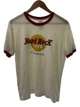 HARD ROCK◆リンガーTEE/Tシャツ/M/コットン/WHT_画像1