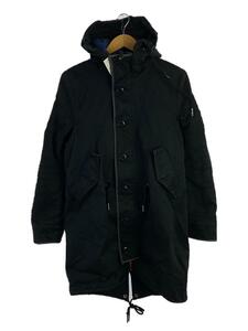 G-STAR RAW◆POLAR HDD RAIN PARKA/ジャケット/S/コットン/ブラック/裏地ファー/82561B 5499