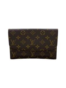 LOUIS VUITTON◆ポシェット・ラバ23_モノグラム・キャンバス_BRW/PVC/BRW