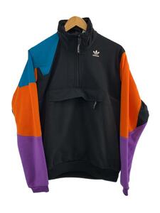 adidas◆トップス/M/ポリエステル/BLK/FM3680/HALF ZIP JACKET/ハーフジップ/ブラック