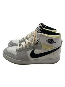 NIKE◆AIR JORDAN 1 KO/ハイカットスニーカー/27cm/WHT/DO5047-100