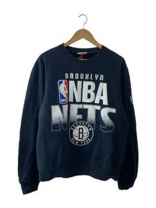 mitchell&ness◆スウェット/L/コットン/NVY/無地/ミッチェルアンドネス/ネイビー