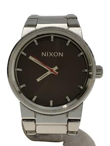 NIXON◆クォーツ腕時計/アナログ/ステンレス/BLK/SLV