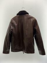 Y’2 LEATHER◆N1/シングルライダースジャケット/42/牛革/BRW_画像2