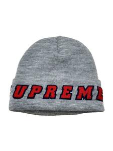 Supreme◆19ss/Felt Logo Beanie/FREE/アクリル/GRY/無地/メンズ