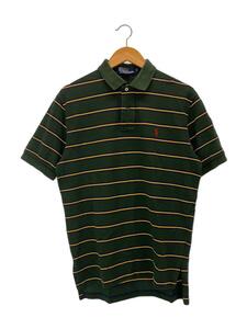 POLO RALPH LAUREN◆半袖シャツ/M/コットン/GRN/ボーダー