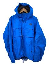 THE NORTH FACE◆ジャケット/L/ナイロン/BLU/無地/両袖口汚れ有り_画像1