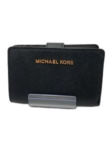 MICHAEL KORS◆2つ折り財布/-/BLK/レディース/35F7GTVF2L