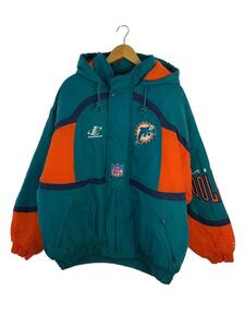 NFL◆miami dolphins/ジャケット/XL/ナイロン/GRN