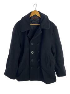 Schott◆DUROJAC/ピーコート/L/ウール/BLK/MADE IN CANADA