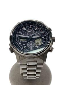 CITIZEN◆腕時計/-/-/BLK/SLV/u680-t016677