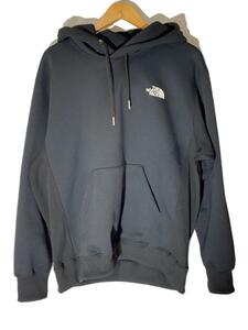 THE NORTH FACE◆BACK SQUARE LOGO HOODIE_バックスクエアロゴフーディー/XL/ポリエステル/BLK