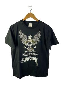 STUSSY◆×NEIGHBORHOOD/30TH/Tシャツ/L/コットン/BLK/プリント