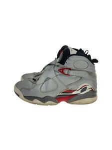 NIKE◆AIR JORDAN 8 RETRO SP/シルバー/CI4073-001/27/使用感有