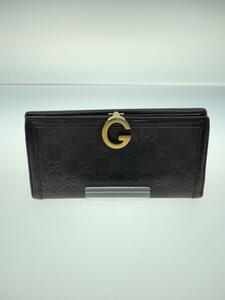 GUCCI◆GUCCI/グッチ/長財布/レザー/BRW/総柄/レディース/212113・496035