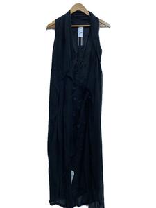 Rick Owens◆Sleeveless Limo Wrap Dress/XS/シルク/BLK/無地/RP18S8527-SCH