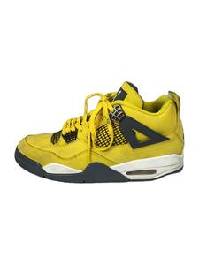 NIKE◆AIR JORDAN 4 RETRO_エア ジョーダン 4 レトロ/28cm/YLW