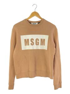 MSGM◆スウェット/S/コットン/ベージュ/2741MDM96