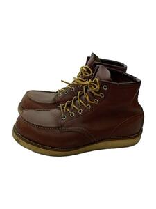 RED WING* race up boots /US8.5/BRW/ leather /9106/ sole decrease equipped 
