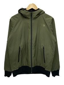 THE NORTH FACE◆REVERSIBLE TECH AIR HOODIE_リバーシブルテックエアーフーディ/S/ナイロン/カーキ