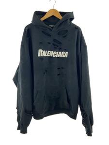 BALENCIAGA◆パーカー/M/コットン/BLK/659403