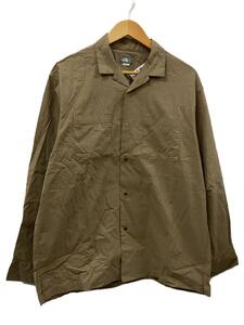 THE NORTH FACE◆L/S MALAPAI HILL SHIRT_ロングスリーブマラパイヒルシャツ/L/ポリエステル/BEG