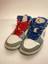 NIKE◆AIR JORDAN 1 MID SE_エア ジョーダン 1 ミッド SE/25cm/IDG/レザー_画像2