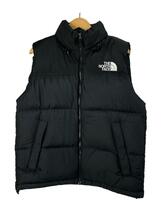 THE NORTH FACE◆NUPTSE VEST_ヌプシベスト/L/ナイロン/BLK//_画像1