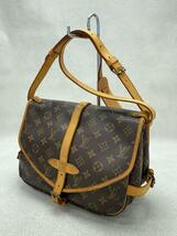 LOUIS VUITTON◆M42256/ソミュール30_モノグラム・キャンバス_BRW/PVC/BRW/ショルダーバッグ/LV//_画像2