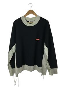 AMBUSH◆EMBROIDERED LOGO SWEATSHIRT/スウェット/3/コットン/ブラック//