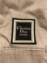 Christian Dior◆テーラードジャケット/AB4/ウール/ベージュ/チェック/N2477/クリスチャンディオール//_画像3