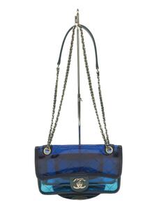 CHANEL◆ショルダーバッグ/PVC/BLU/A57409//