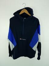 Champion◆ハーフジップパーカー/S/コットン/BLU/C8-R103_画像1