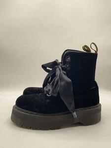 Dr.Martens◆レースアップブーツ/UK3/BLK/ベロア/AW006