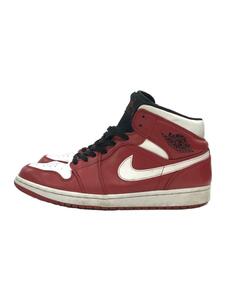 NIKE◆AIR JORDAN 1 MID/エアジョーダンミッド/レッド/554724-605/28.5cm/RED