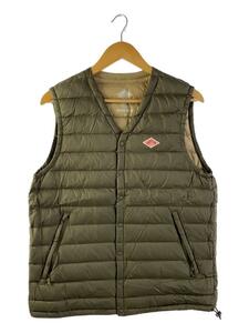 DANTON◆INNER DOWN VEST/インナーダウンベスト/42/ナイロン/KHK/19A-KW-001